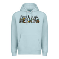 Blue Mist blessed meemaw Premium Hoodie - CowhideDigitalArt