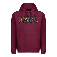 Burgundy blessed meemaw Premium Hoodie - CowhideDigitalArt