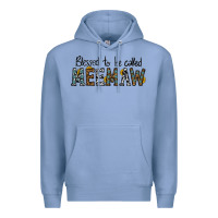 Colony Blue blessed meemaw Premium Hoodie - CowhideDigitalArt
