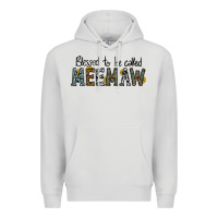 Dove Grey blessed meemaw Premium Hoodie - CowhideDigitalArt