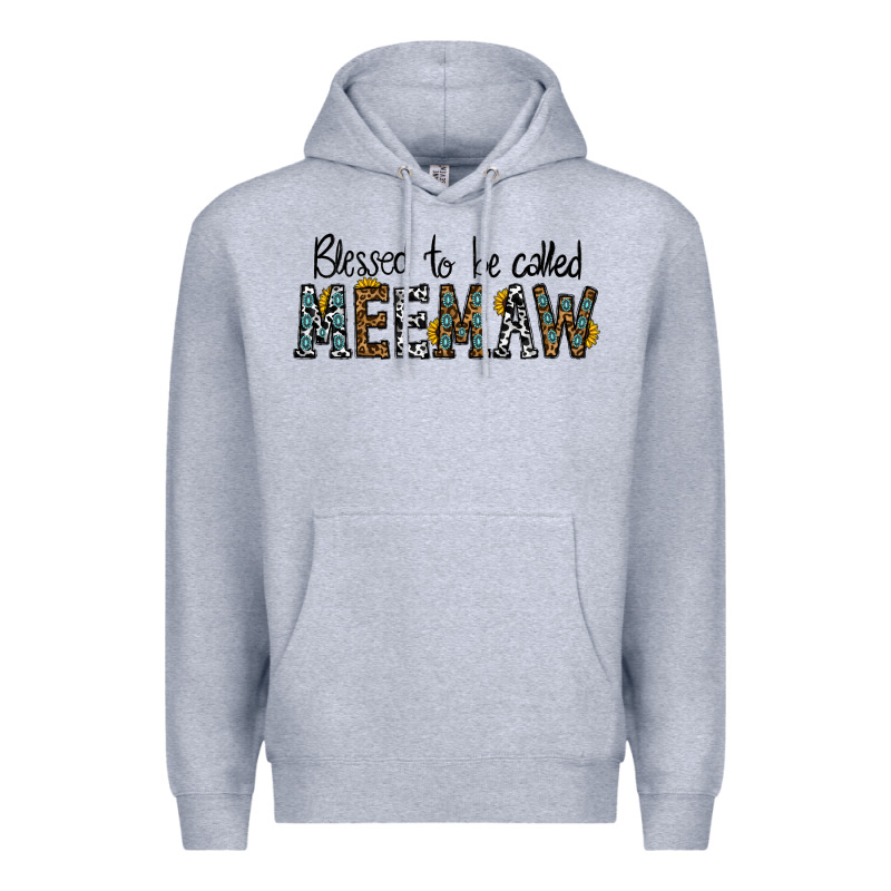 Blessed Meemaw Premium Hoodie by CowhideDigitalArt | Teevron