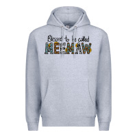 Heather Grey blessed meemaw Premium Hoodie - CowhideDigitalArt