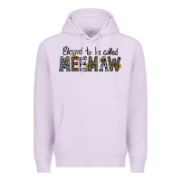 Lilac blessed meemaw Premium Hoodie - CowhideDigitalArt