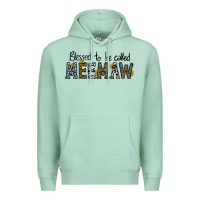 Seafoam blessed meemaw Premium Hoodie - CowhideDigitalArt