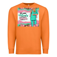 Carrot she works willingly with her hands blonde nurse Premium Sweatshirt - RanaPortraitStore