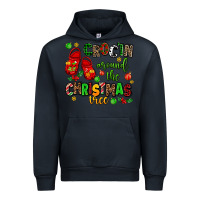 Navy Croc'in around the christmas tree Urban Hoodie - AdoDesignShop