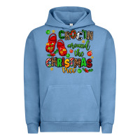 Pigment Pebble Blue Croc'in around the christmas tree Urban Hoodie - AdoDesignShop