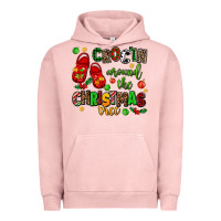 Pigment Salmon Croc'in around the christmas tree Urban Hoodie - AdoDesignShop