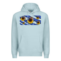 Blue Mist american flag sunflowers 16oz libbey cup Premium Hoodie - HRA Design Shop