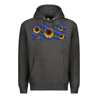 American Flag Sunflowers 16oz Libbey Cup Premium Hoodie | Teevron