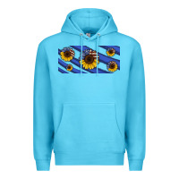 Ocean Blue american flag sunflowers 16oz libbey cup Premium Hoodie - HRA Design Shop