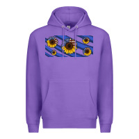 Purple american flag sunflowers 16oz libbey cup Premium Hoodie - HRA Design Shop