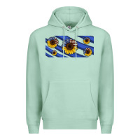 Seafoam american flag sunflowers 16oz libbey cup Premium Hoodie - HRA Design Shop