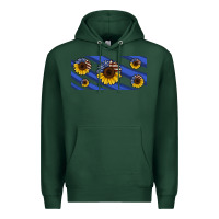 Sports Green american flag sunflowers 16oz libbey cup Premium Hoodie - HRA Design Shop