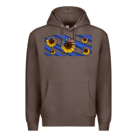 Coffee american flag sunflowers 16oz libbey cup Premium Hoodie - HRA Design Shop