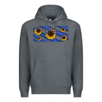 Rock american flag sunflowers 16oz libbey cup Premium Hoodie - HRA Design Shop