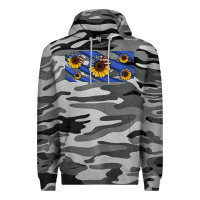 Slate Camo american flag sunflowers 16oz libbey cup Premium Hoodie - HRA Design Shop