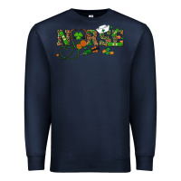 Navy st patricks day nurse Premium Sweatshirt - RanaPortraitStore