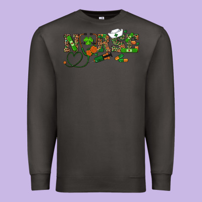 Premium Sweatshirt st patricks day nurse