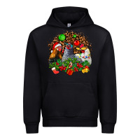 Black Christmas party and chickens Urban Hoodie - AdoDesignShop