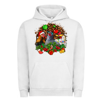 Pigment Lunar Rock Christmas party and chickens Urban Hoodie - AdoDesignShop