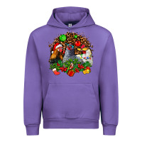 Tulip Christmas party and chickens Urban Hoodie - AdoDesignShop