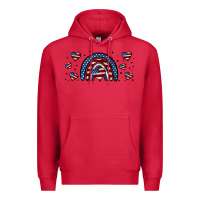 Cardinal american flag rainbow 16oz libbey cup Premium Hoodie - HRA Design Shop