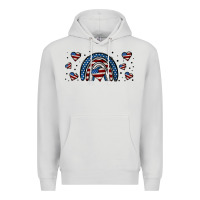 Dove Grey american flag rainbow 16oz libbey cup Premium Hoodie - HRA Design Shop