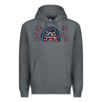 Rock american flag rainbow 16oz libbey cup Premium Hoodie - HRA Design Shop