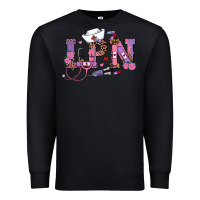 Black valentines day lpn Premium Sweatshirt - RanaPortraitStore