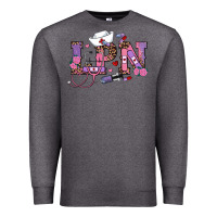 Charcoal Heather valentines day lpn Premium Sweatshirt - RanaPortraitStore