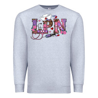 Heather Grey valentines day lpn Premium Sweatshirt - RanaPortraitStore