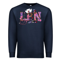Navy valentines day lpn Premium Sweatshirt - RanaPortraitStore