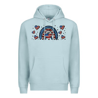 Blue Mist american flag rainbow 16oz libbey cup Premium Hoodie - HRA Design Shop