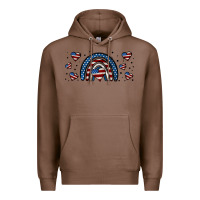 Chestnut american flag rainbow 16oz libbey cup Premium Hoodie - HRA Design Shop