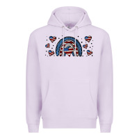 Lilac american flag rainbow 16oz libbey cup Premium Hoodie - HRA Design Shop