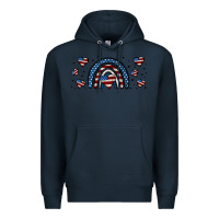 Navy american flag rainbow 16oz libbey cup Premium Hoodie - HRA Design Shop
