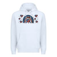 White american flag rainbow 16oz libbey cup Premium Hoodie - HRA Design Shop