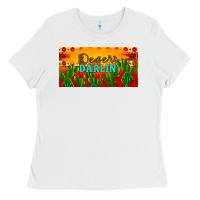 White desert darlin' aztec desert sunset license plate Ladies Tee - Artiststas