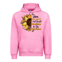 Fuchsia Pink when you can't find the sunshine be the sunshine Urban Hoodie - JahusDesignShop