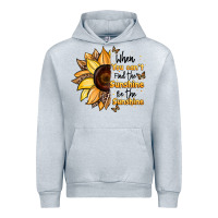 Heather Grey when you can't find the sunshine be the sunshine Urban Hoodie - JahusDesignShop