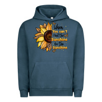 Pigment Midnight Navy when you can't find the sunshine be the sunshine Urban Hoodie - JahusDesignShop