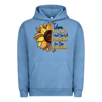 Pigment Pebble Blue when you can't find the sunshine be the sunshine Urban Hoodie - JahusDesignShop