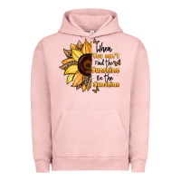 Pigment Salmon when you can't find the sunshine be the sunshine Urban Hoodie - JahusDesignShop