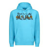 Ocean Blue blessed to be called mama Premium Hoodie - CowhideDigitalArt