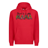 Red blessed to be called mama Premium Hoodie - CowhideDigitalArt