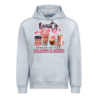 Heather Grey beauty comes in all shapes and sizes coffee cups Urban Hoodie - JahusDesignShop