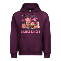 Mauve Wine beauty comes in all shapes and sizes coffee cups Urban Hoodie - JahusDesignShop