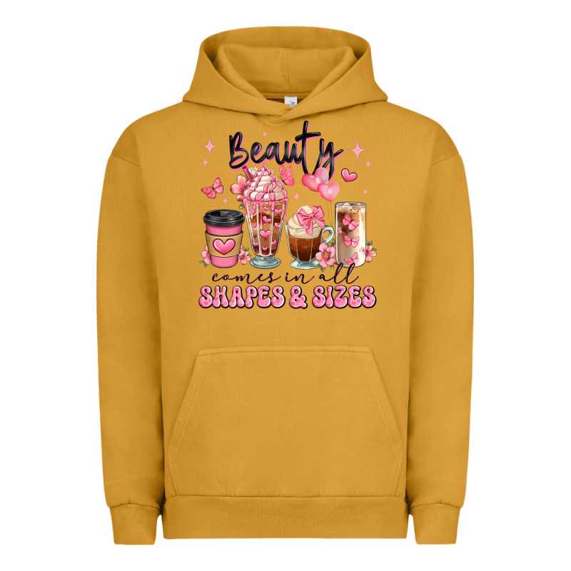 Beauty Comes In All Shapes And Sizes Coffee Cups Urban Hoodie by JahusDesignShop | Teevron