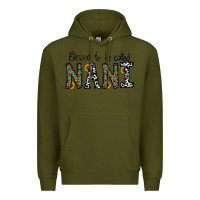 Army Green blessed to be called nanı Premium Hoodie - CowhideDigitalArt